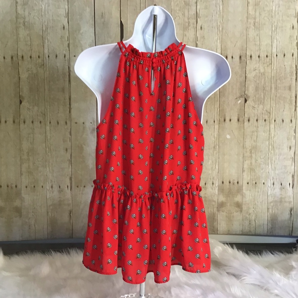 ✨HP✨LOFT Marigold Peplum Halter Tank Top - Picture 7 of 15